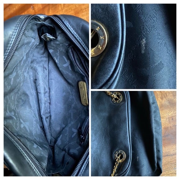 Paloma Picasso Vintage Crossbody Bag Black Leather - Picture 11 of 12